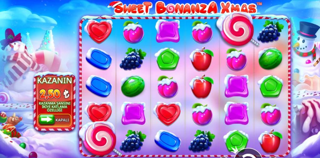 Sweet Bonanza Xmas Sembolleri ve Kazanç Tablosu